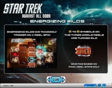 Star Trek - Against All Odds slot game energizing wilds