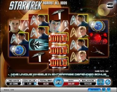 Star Trek - Against All Odds slot game 360 coin jackpot win