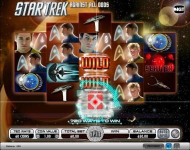 Star Trek - Against All Odds slot game energizing symbols locked