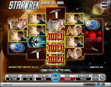 Star Trek - Against All Odds slot game big win 360 coin payout