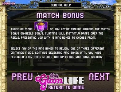 match bonus rules