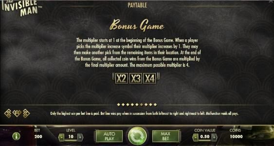 Bonus Game Multiplier