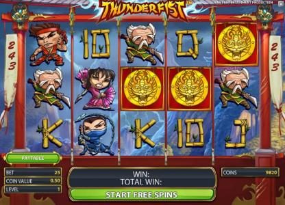 free spins feature game board