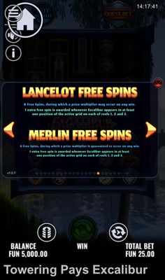 Lancelot Free Spins