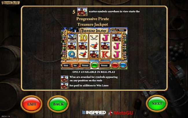 Progressive Pirate Treasure Jackpot Rules