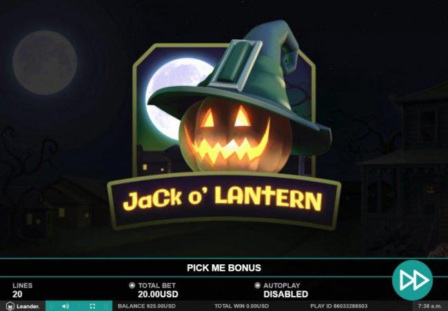Jack O Lantern Pick Me Bonus