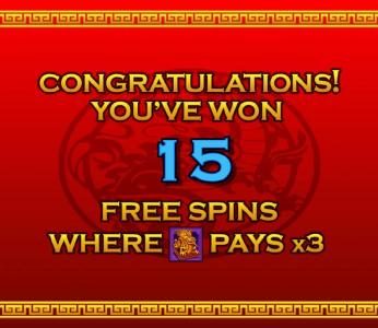 15 free spins