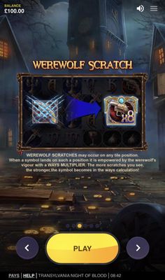 Werewolf Scratch Feature