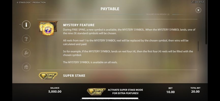 Mystery Symbol Feature