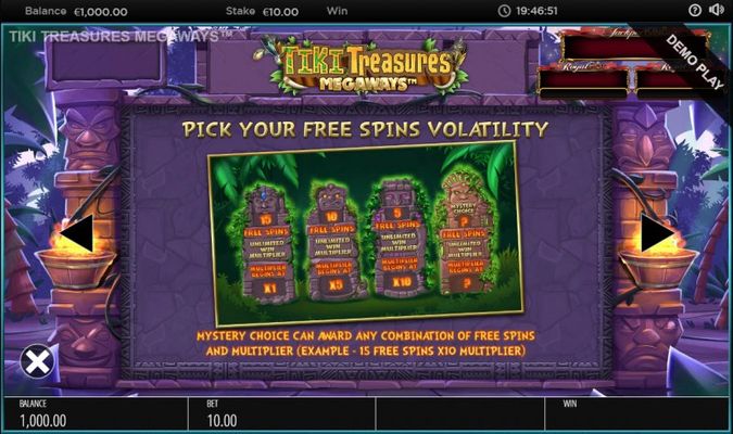 Pick Your Free Spins Volatility