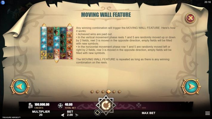 Moving Wall Feature