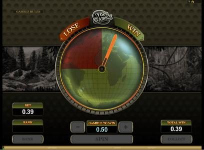 here is an example showing the gamble feature