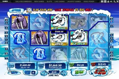 multiple winning paylines triggers a $2,668 big win