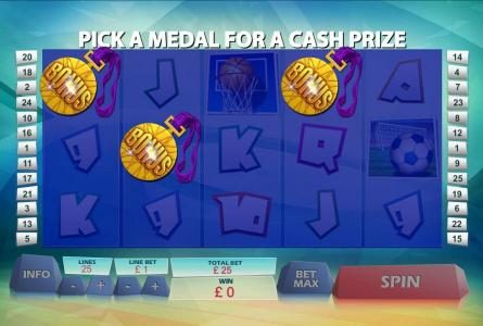 pick a medal for a cash prize