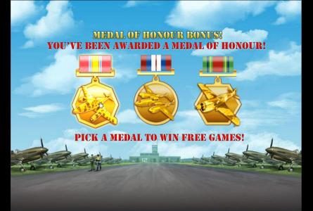 pick a medal to win free games