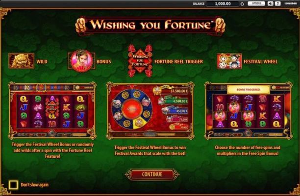 game features include Wild, Bonus, Fortune Wheel trigger and Festival Wheel.