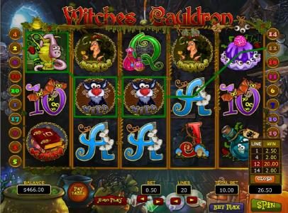 $26.50 jackpot triggered by multiple winning paylines