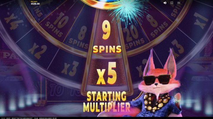 Spin the wheel to determine the free spins and multiplier