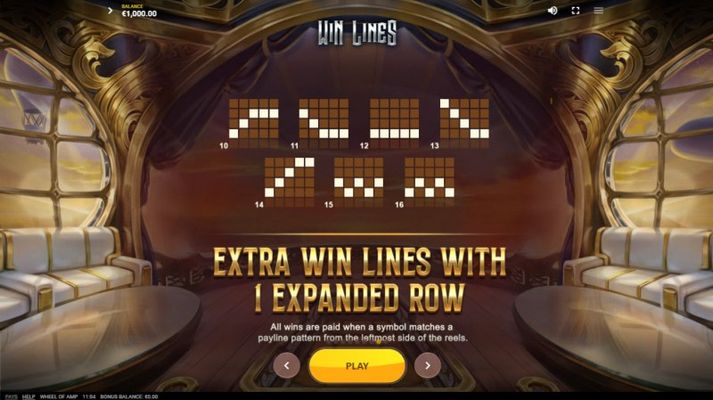 Extra Win Lines with 1 Expanded Row