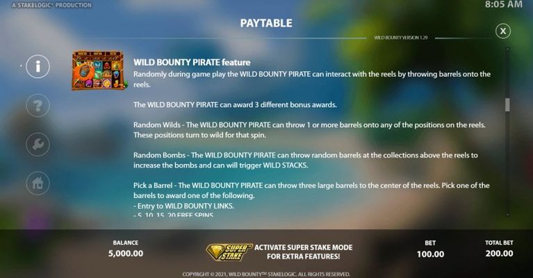 Wild Bounty Feature