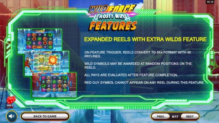 Expanded Reels with Extra Wilds Feature