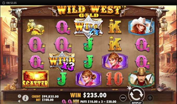 Multiple winning combinations with wild multipliers