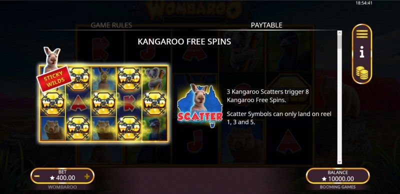 Kangaroo Free Spins