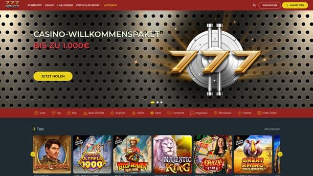 777Vault Homepage Image