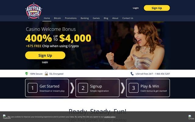 All Star Slotshome screen