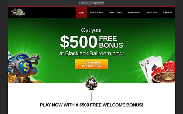 Blackjack Ballroomhome screen