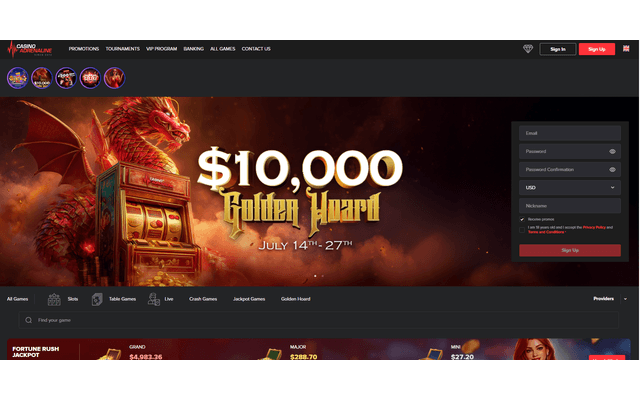 Casino Adrenalinehome screen