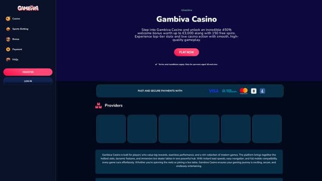Gambivahome screen