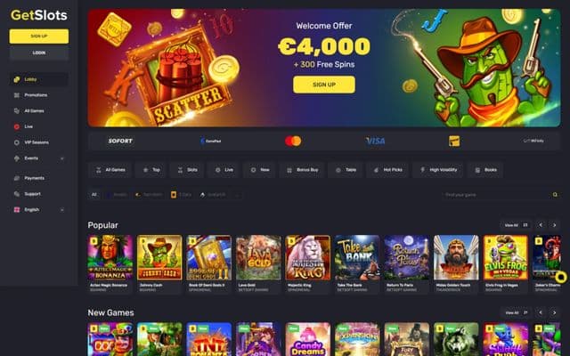 Get Slots Homepage Image