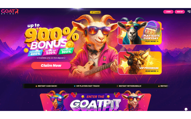 Goat Spins Homepage Image