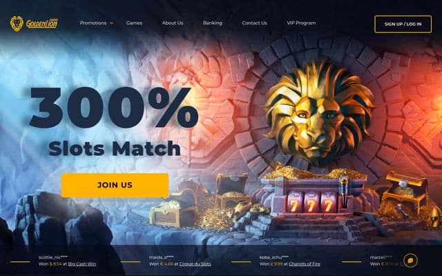 Golden Lionhome screen