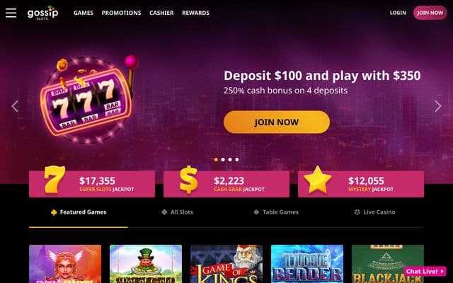 Gossip Slotshome screen