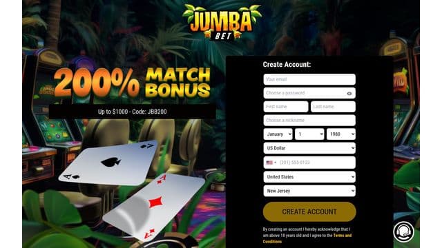 Jumba Bet Homepage Image