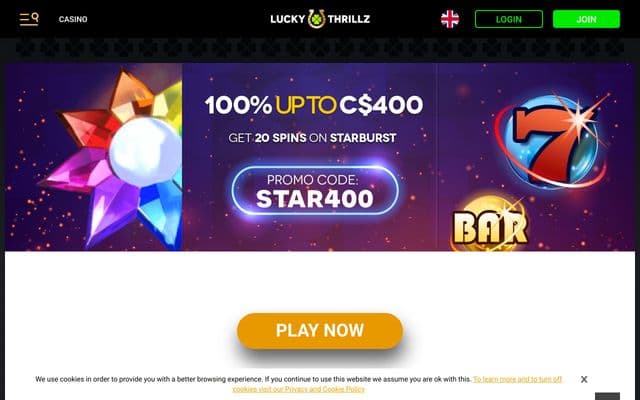 Lucky Thrillzhome screen