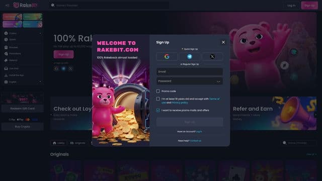 RakeBithome screen
