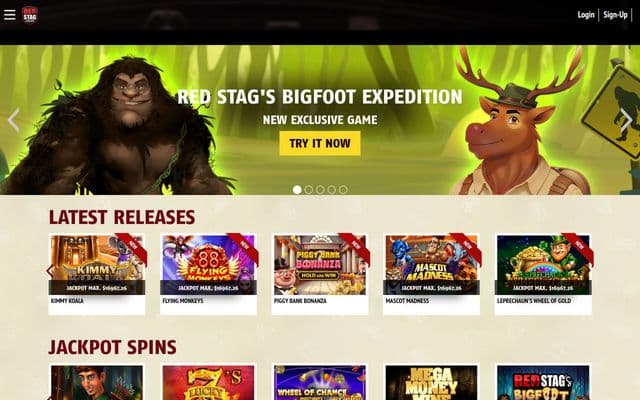 Red Stag Home Screen