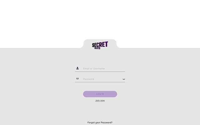 Secret Slotshome screen