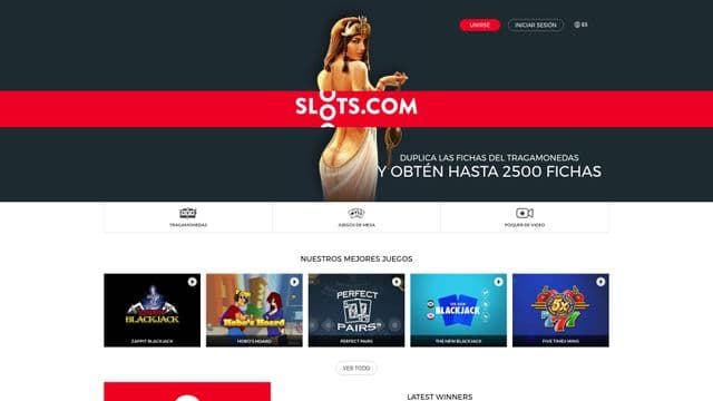 Slots.com Homepage Image