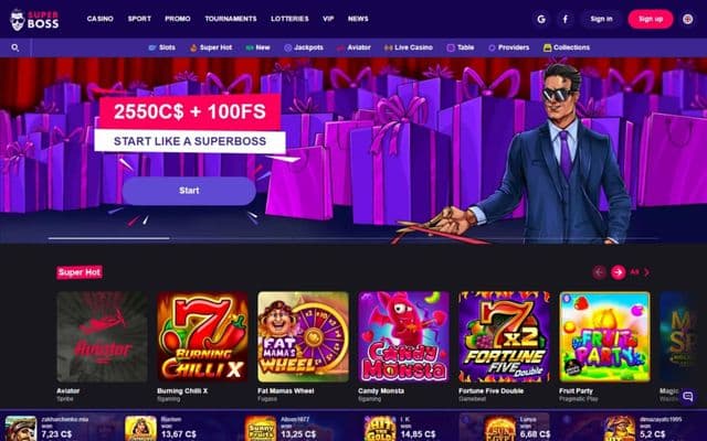 Superboss Homepage Image
