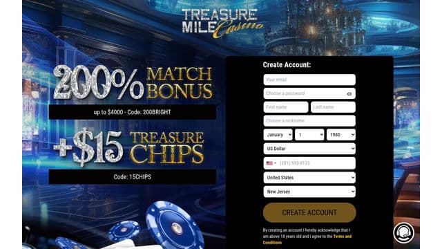 Treasure Mile Homepage Image