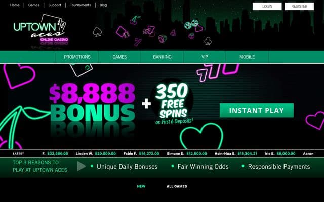 Uptown Aceshome screen