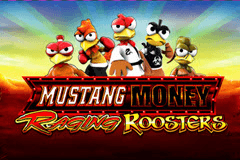 Mustang Money Raging Roosters logo
