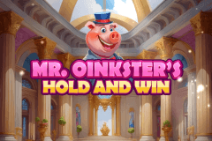 Mr. Oinkster's Hold and Win logo