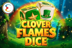 Clover Flames Dice logo
