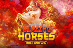 Blazing Horses Hold and Win logo
