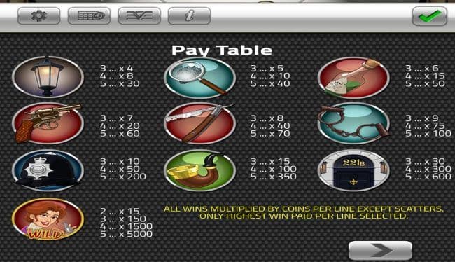 Paytable